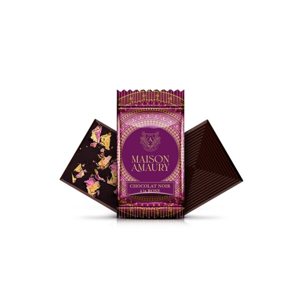 Napolitain Chocolat Noir À La Rose