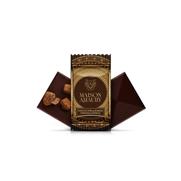 Napolitain Chocolat Noir Aux Oranges Et Cannelle