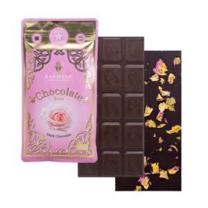 Tablette Chocolat Noir À La Rose