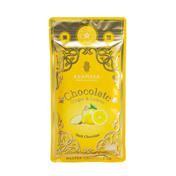 Tablette Chocolat Noir Au Citron Et Gingembre – Image 2