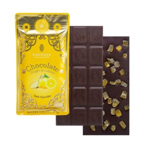 Tablette Chocolat Noir Au Citron Et Gingembre